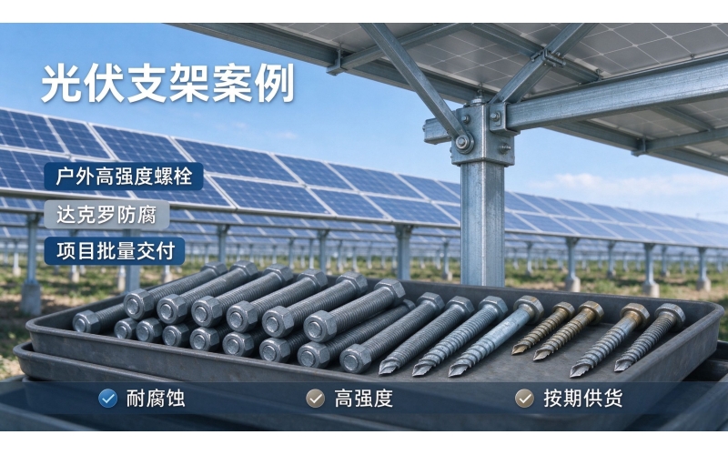 光伏支架 / 太阳能行业客户案例（户外高强度螺栓）